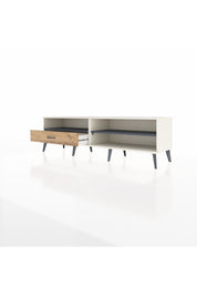 Hyperion TV Ünitesi 2 Raflı Tek Çekmeceli  176x44x51 Aytaşı-Antrasit/Çam