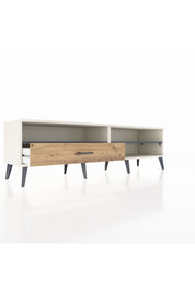 Hyperion TV Ünitesi 2 Raflı Tek Çekmeceli  176x44x51 Aytaşı-Antrasit/Çam