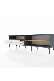 Hyperion TV Ünitesi 2 Raflı Tek Çekmeceli  176x44x51 Antrasit-Çam/Aytaşı