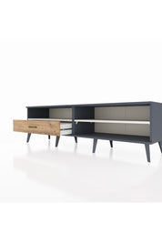 Hyperion TV Ünitesi 2 Raflı Tek Çekmeceli  176x44x51 Antrasit-Aytaşı/Çam