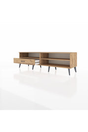 Hyperion TV Ünitesi 2 Raflı Tek Çekmeceli  176x44x51 Çam-Çam/Çam