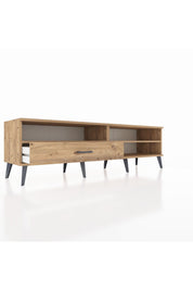 Hyperion TV Ünitesi 2 Raflı Tek Çekmeceli  176x44x51 Çam-Çam/Çam