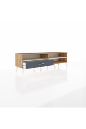 Hyperion TV Ünitesi 2 Raflı Tek Çekmeceli  176x44x51 Çam-Aytaşı/Antrasit