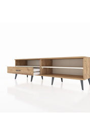 Hyperion TV Ünitesi 2 Raflı Tek Çekmeceli  176x44x51 Çam-Aytaşı/Çam