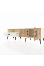 Hyperion TV Ünitesi 2 Raflı Tek Çekmeceli 2 Kapaklı 176x44x51 Aytaşı-Çam/Aytaşı