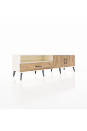 Hyperion TV Ünitesi 2 Raflı Tek Çekmeceli 2 Kapaklı 176x44x51 Aytaşı-Çam/Çam