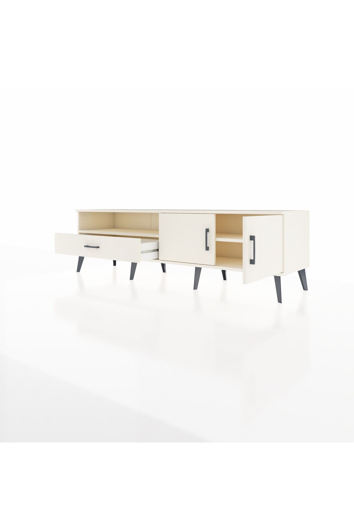 Hyperion TV Ünitesi 2 Raflı Tek Çekmeceli 2 Kapaklı 176x44x51 Aytaşı-Aytaşı/Aytaşı