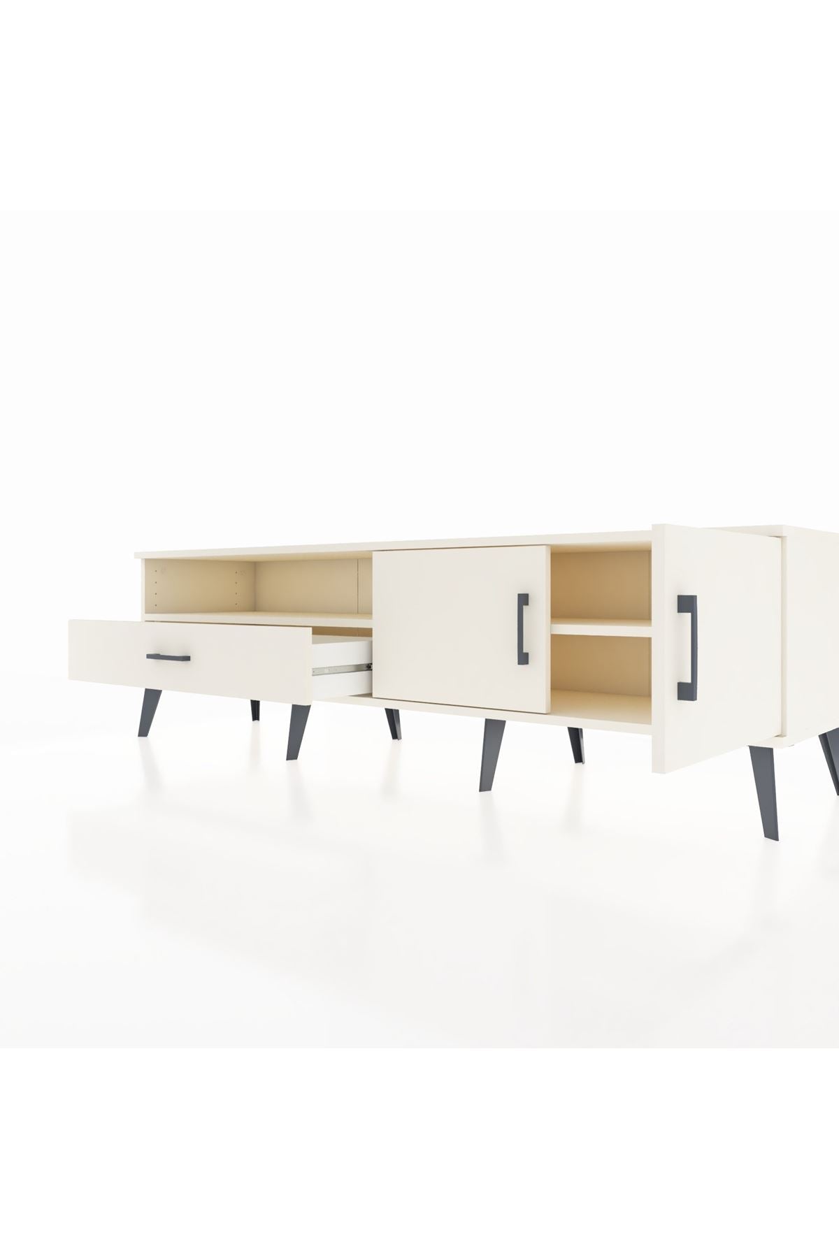 Hyperion TV Ünitesi 2 Raflı Tek Çekmeceli 2 Kapaklı 176x44x51 Aytaşı-Aytaşı/Aytaşı