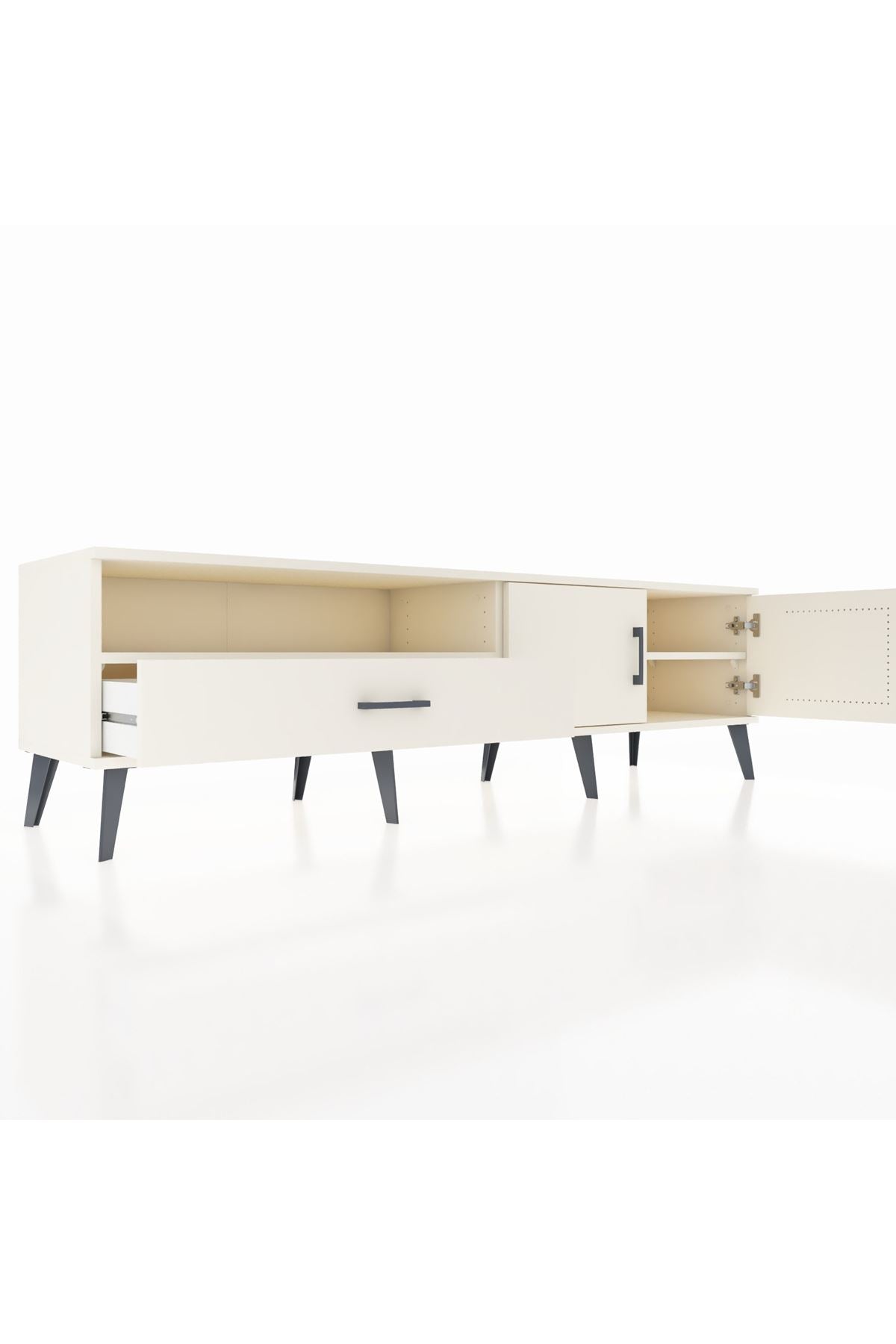 Hyperion TV Ünitesi 2 Raflı Tek Çekmeceli 2 Kapaklı 176x44x51 Aytaşı-Aytaşı/Aytaşı