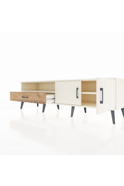 Hyperion TV Ünitesi 2 Raflı Tek Çekmeceli 2 Kapaklı 176x44x51 Aytaşı-Aytaşı/Çam