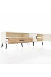 Hyperion TV Ünitesi 2 Raflı Tek Çekmeceli 2 Kapaklı 176x44x51 Aytaşı-Aytaşı/Çam