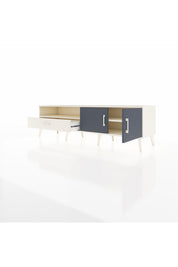 Hyperion TV Ünitesi 2 Raflı Tek Çekmeceli 2 Kapaklı 176x44x51 Aytaşı-Antrasit/Aytaşı