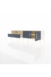 Hyperion TV Ünitesi 2 Raflı Tek Çekmeceli 2 Kapaklı 176x44x51 Aytaşı-Antrasit/Antrasit