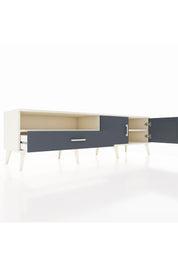 Hyperion TV Ünitesi 2 Raflı Tek Çekmeceli 2 Kapaklı 176x44x51 Aytaşı-Antrasit/Antrasit