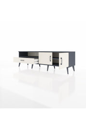 Hyperion TV Ünitesi 2 Raflı Tek Çekmeceli 2 Kapaklı 176x44x51 Antrasit-Aytaşı/Aytaşı