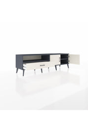 Hyperion TV Ünitesi 2 Raflı Tek Çekmeceli 2 Kapaklı 176x44x51 Antrasit-Aytaşı/Aytaşı