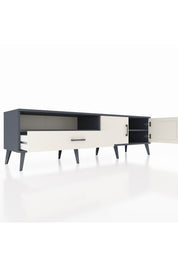 Hyperion TV Ünitesi 2 Raflı Tek Çekmeceli 2 Kapaklı 176x44x51 Antrasit-Aytaşı/Aytaşı