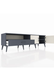 Hyperion TV Ünitesi 2 Raflı Tek Çekmeceli 2 Kapaklı 176x44x51 Antrasit-Aytaşı/Antrasit