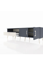 Hyperion TV Ünitesi 2 Raflı Tek Çekmeceli 2 Kapaklı 176x44x51 Antrasit-Antrasit/Aytaşı