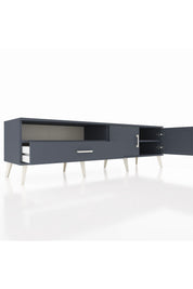 Hyperion TV Ünitesi 2 Raflı Tek Çekmeceli 2 Kapaklı 176x44x51 Antrasit-Antrasit/Antrasit