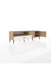 Hyperion TV Ünitesi 2 Raflı Tek Çekmeceli 2 Kapaklı 176x44x51 Çam-Çam/Aytaşı