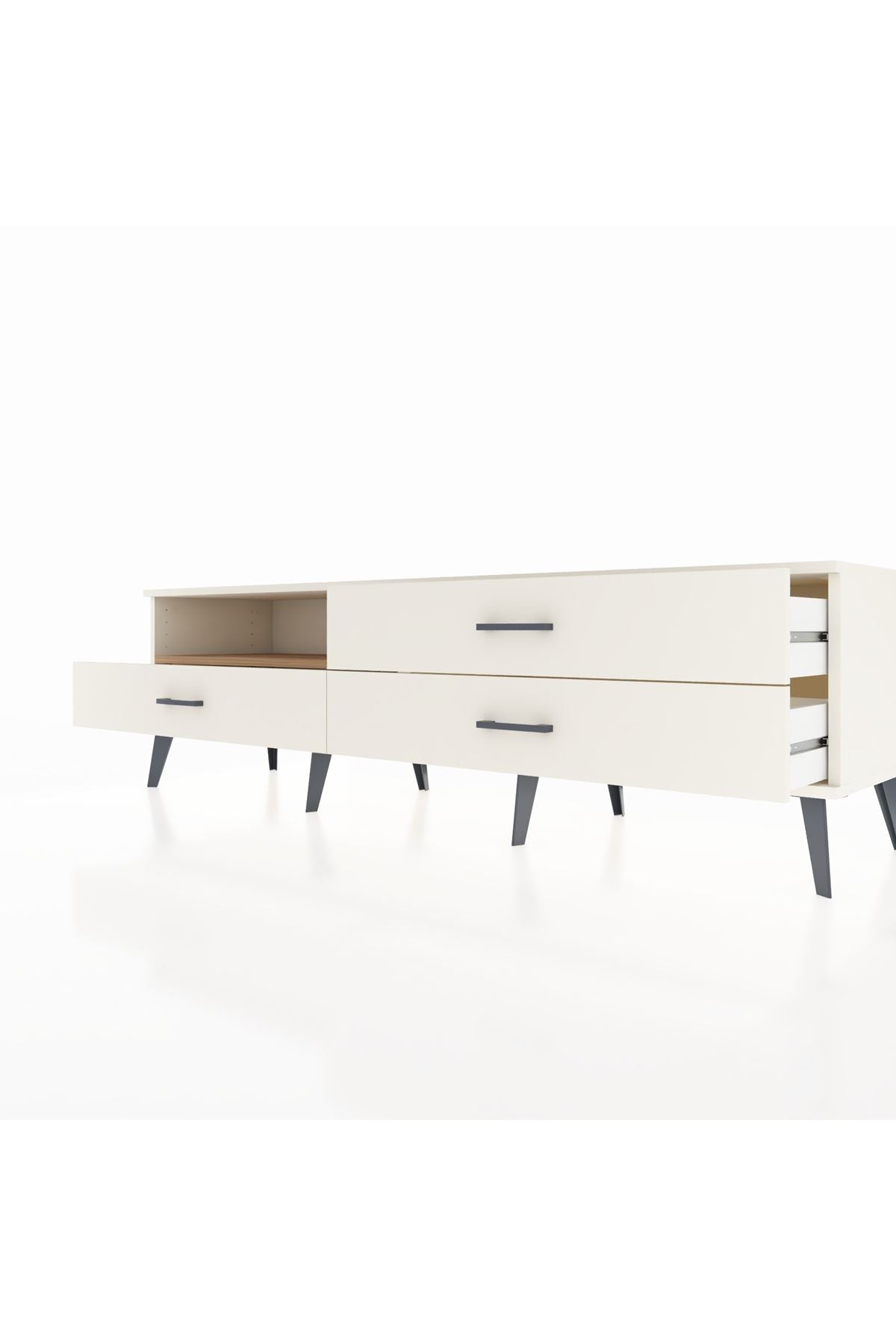 Hyperion TV Ünitesi Tek Raflı 3 Çekmeceli  176x44x51 Aytaşı-Çam/Aytaşı