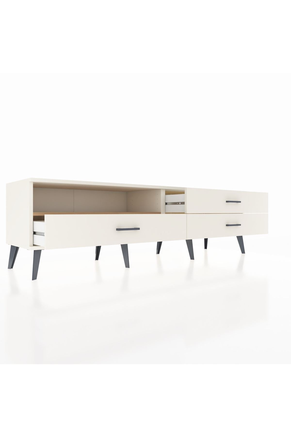 Hyperion TV Ünitesi Tek Raflı 3 Çekmeceli  176x44x51 Aytaşı-Çam/Aytaşı