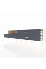 Hyperion TV Ünitesi Tek Raflı 3 Çekmeceli  176x44x51 Aytaşı-Çam/Antrasit