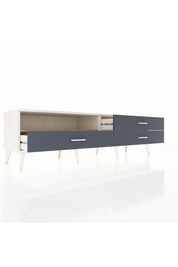 Hyperion TV Ünitesi Tek Raflı 3 Çekmeceli  176x44x51 Aytaşı-Çam/Antrasit