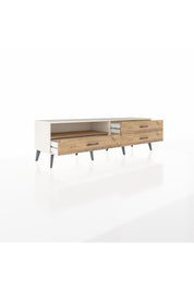 Hyperion TV Ünitesi Tek Raflı 3 Çekmeceli  176x44x51 Aytaşı-Çam/Çam