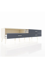 Hyperion TV Ünitesi Tek Raflı 3 Çekmeceli  176x44x51 Aytaşı-Aytaşı/Antrasit