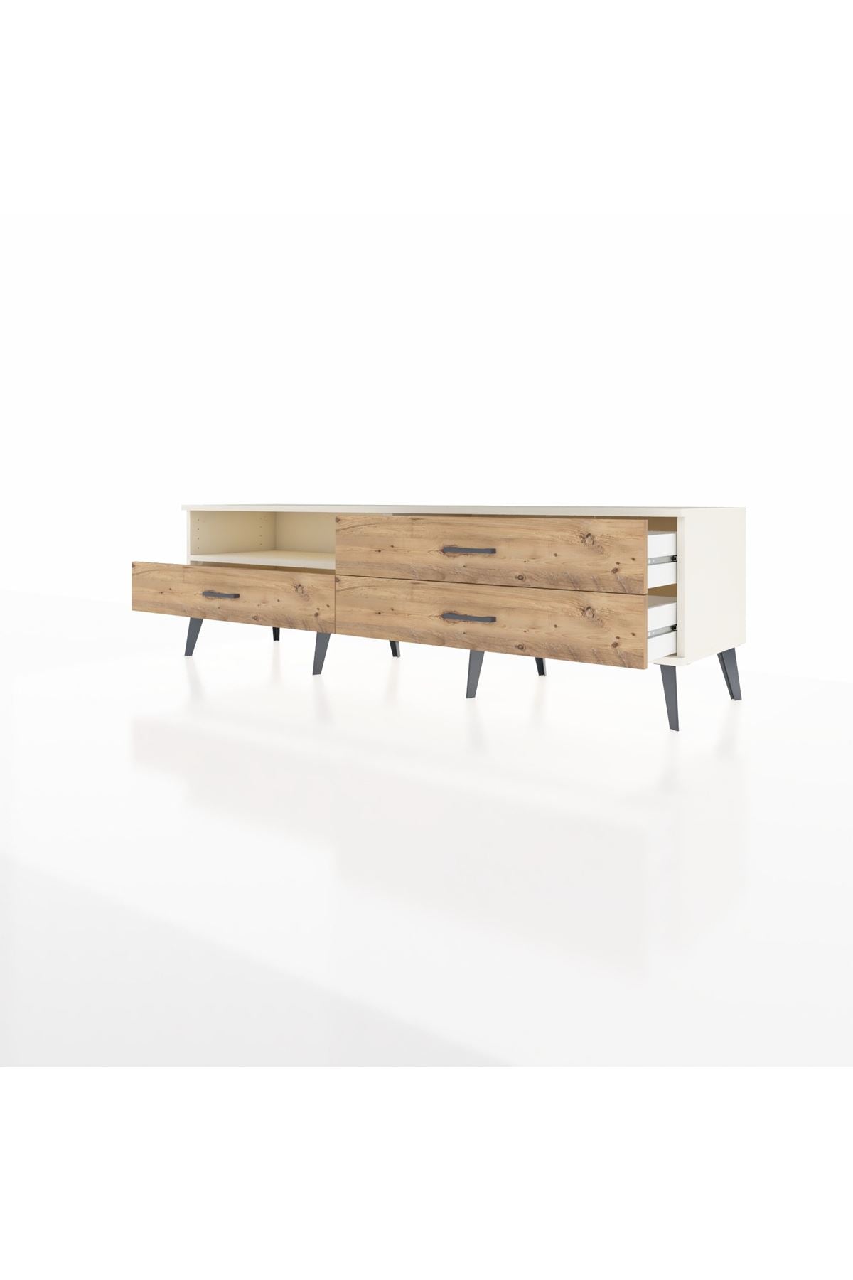 Hyperion TV Ünitesi Tek Raflı 3 Çekmeceli  176x44x51 Aytaşı-Aytaşı/Çam