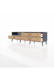 Hyperion TV Ünitesi Tek Raflı 3 Çekmeceli  176x44x51 Antrasit-Aytaşı/Çam