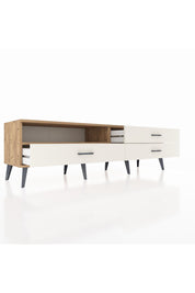 Hyperion TV Ünitesi Tek Raflı 3 Çekmeceli  176x44x51 Çam-Çam/Aytaşı