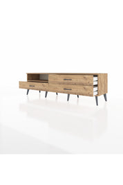 Hyperion TV Ünitesi Tek Raflı 3 Çekmeceli  176x44x51 Çam-Çam/Çam