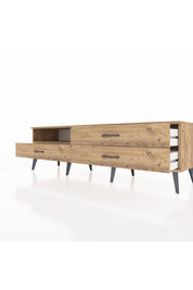 Hyperion TV Ünitesi Tek Raflı 3 Çekmeceli  176x44x51 Çam-Çam/Çam