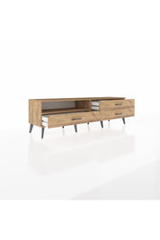 Hyperion TV Ünitesi Tek Raflı 3 Çekmeceli  176x44x51 Çam-Çam/Çam