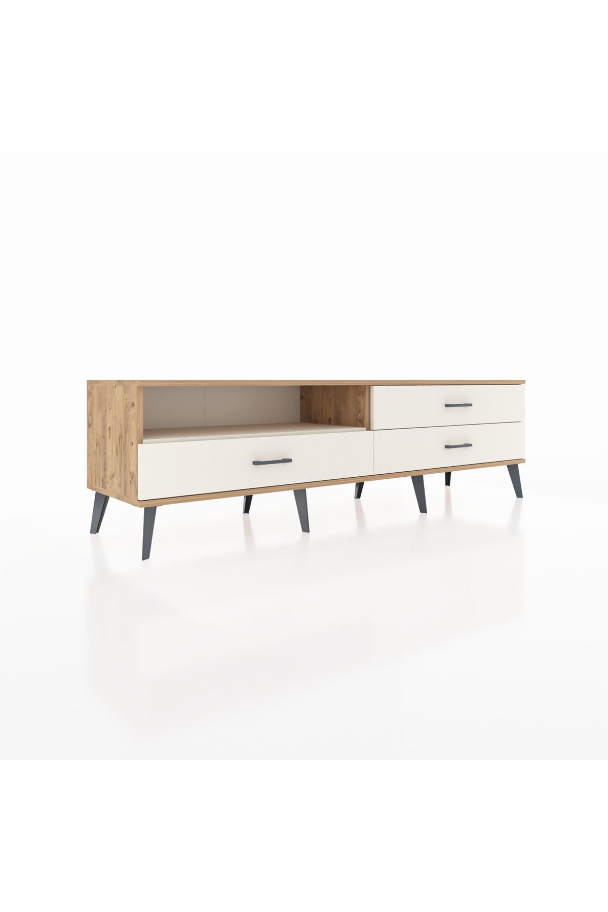 Hyperion TV Ünitesi Tek Raflı 3 Çekmeceli  176x44x51 Çam-Aytaşı/Aytaşı