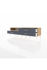 Hyperion TV Ünitesi Tek Raflı 3 Çekmeceli  176x44x51 Çam-Aytaşı/Antrasit