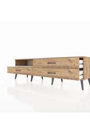 Hyperion TV Ünitesi Tek Raflı 3 Çekmeceli  176x44x51 Çam-Aytaşı/Çam