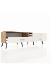 Hyperion TV Ünitesi Tek Raflı 3 Çekmeceli  176x44x51 Çam-Antrasit/Aytaşı