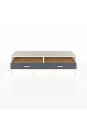 Hyperion TV Ünitesi 2 Raflı 2 Çekmeceli  176x44x51 Aytaşı-Çam/Antrasit