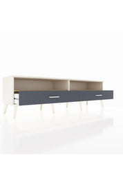 Hyperion TV Ünitesi 2 Raflı 2 Çekmeceli  176x44x51 Aytaşı-Çam/Antrasit