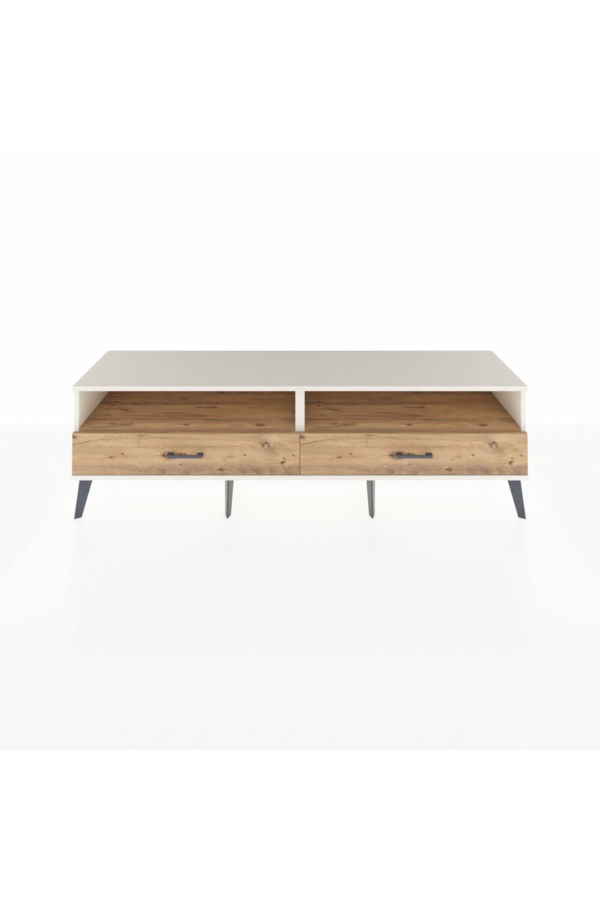 Hyperion TV Ünitesi 2 Raflı 2 Çekmeceli  176x44x51 Aytaşı-Çam/Çam