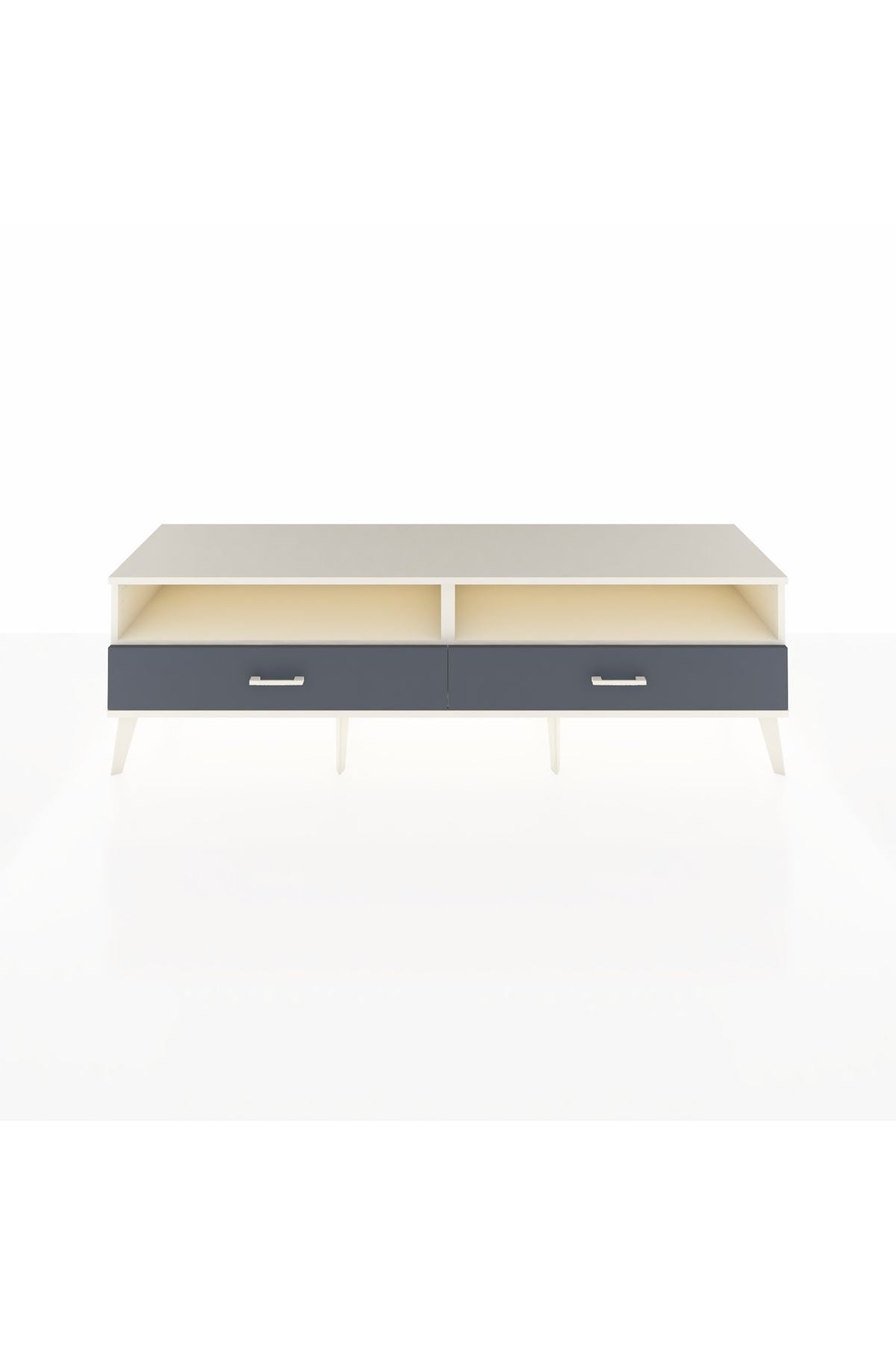 Hyperion TV Ünitesi 2 Raflı 2 Çekmeceli  176x44x51 Aytaşı-Aytaşı/Antrasit