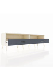 Hyperion TV Ünitesi 2 Raflı 2 Çekmeceli  176x44x51 Aytaşı-Aytaşı/Antrasit