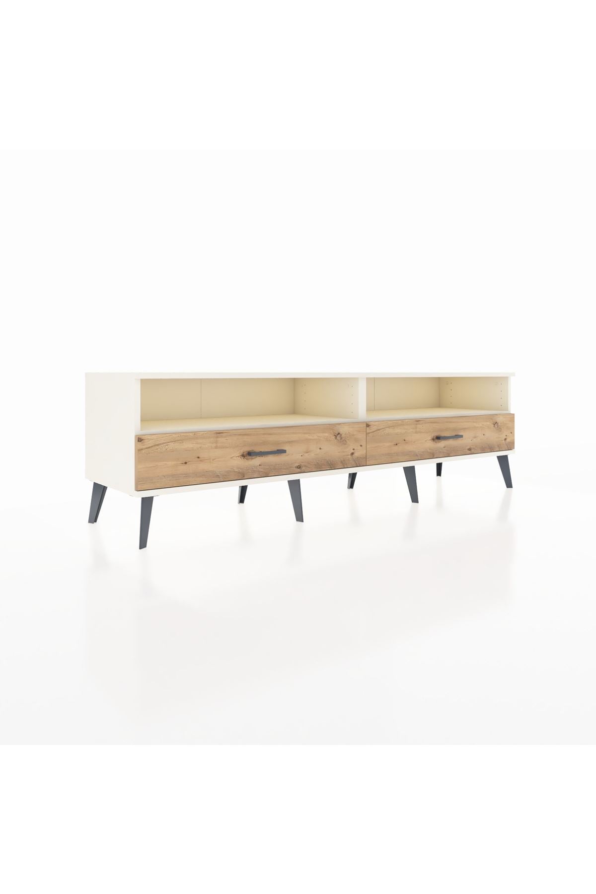 Hyperion TV Ünitesi 2 Raflı 2 Çekmeceli  176x44x51 Aytaşı-Aytaşı/Çam