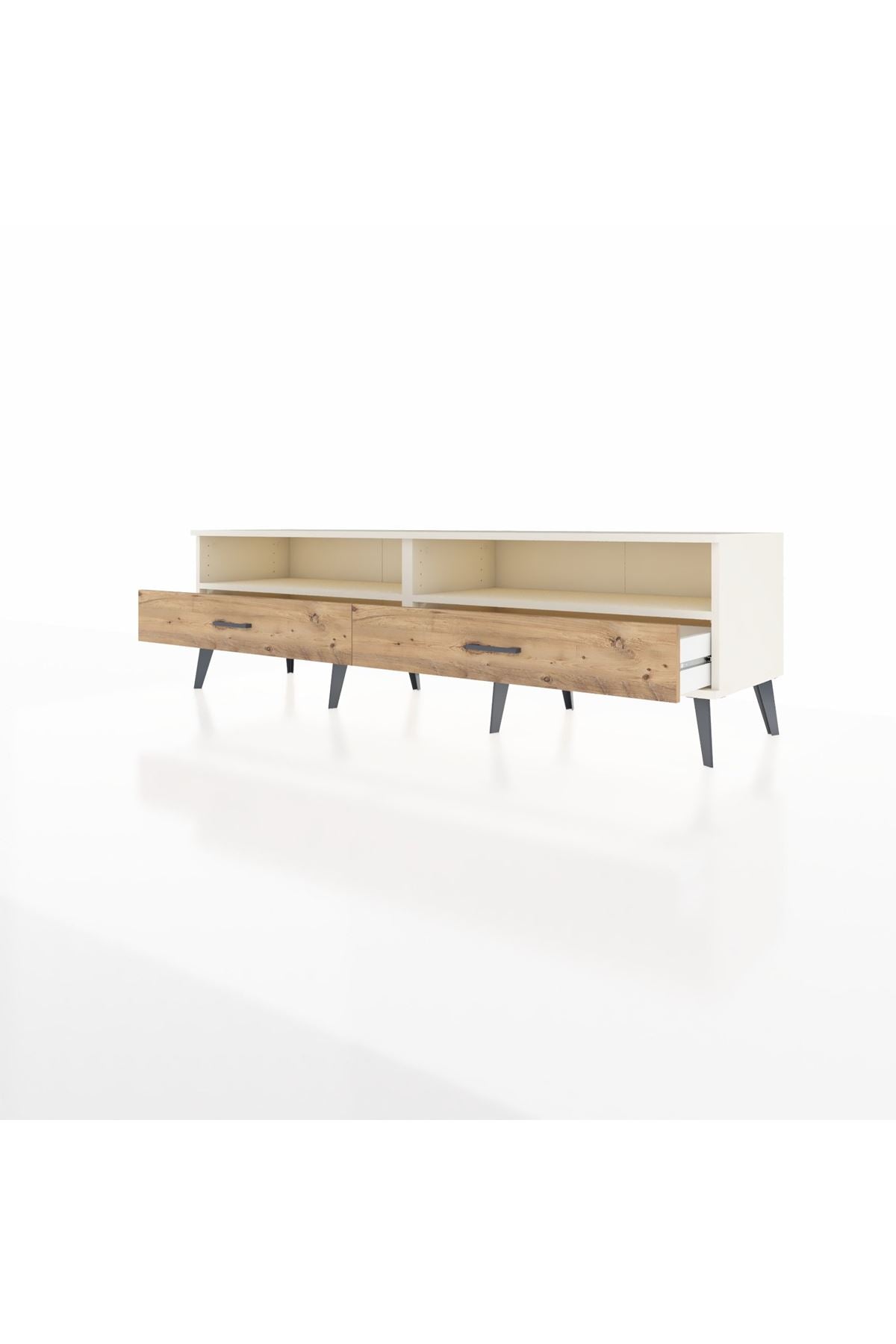 Hyperion TV Ünitesi 2 Raflı 2 Çekmeceli  176x44x51 Aytaşı-Aytaşı/Çam