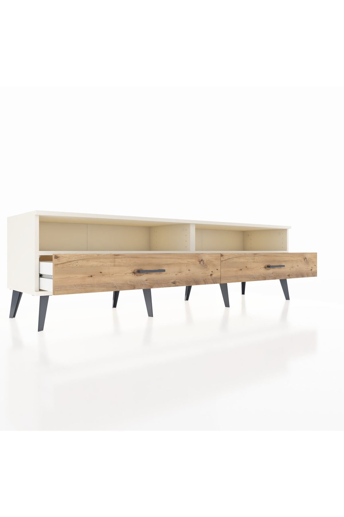 Hyperion TV Ünitesi 2 Raflı 2 Çekmeceli  176x44x51 Aytaşı-Aytaşı/Çam