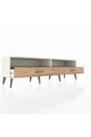 Hyperion TV Ünitesi 2 Raflı 2 Çekmeceli  176x44x51 Aytaşı-Antrasit/Çam